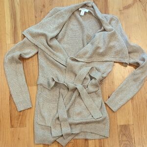 Motherhood Maternity Tan Wrap Cardigan